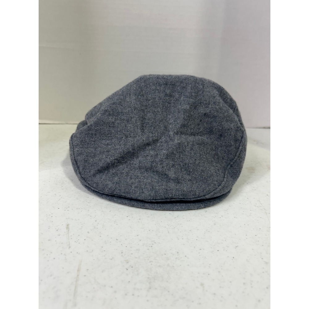 Pendleton Mens Gray 100% Virgin Wool Flat Cap Driving Hat Made in USA Size Large